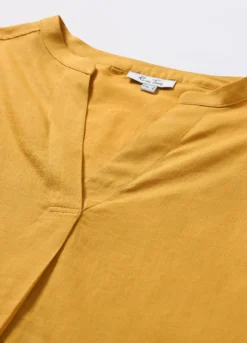 Blusa misto lino donna curvy
