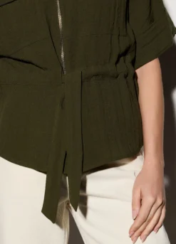 Blusa misto viscosa donna