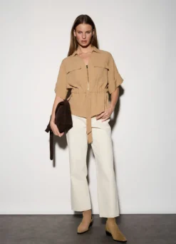 Blusa misto viscosa donna