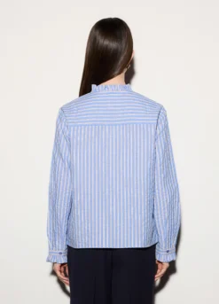 Blusa regular fit con scollo a goccia donna