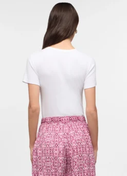 Body girocollo in costina stretch donna