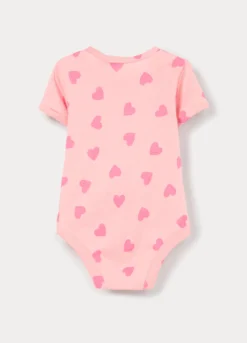 Body in costina di puro cotone neonata