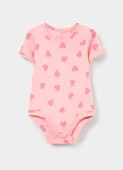 Body in costina di puro cotone neonata