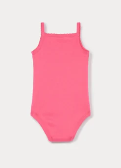 Body in costina di puro cotone neonata