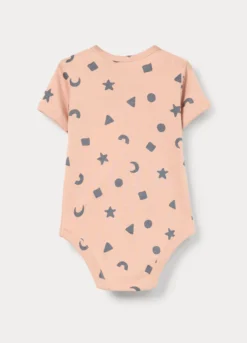 Body in costina di puro cotone neonato