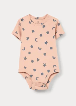 Body in costina di puro cotone neonato
