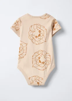 Body in costina di puro cotone neonato