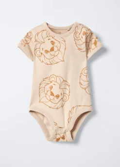 Body in costina di puro cotone neonato