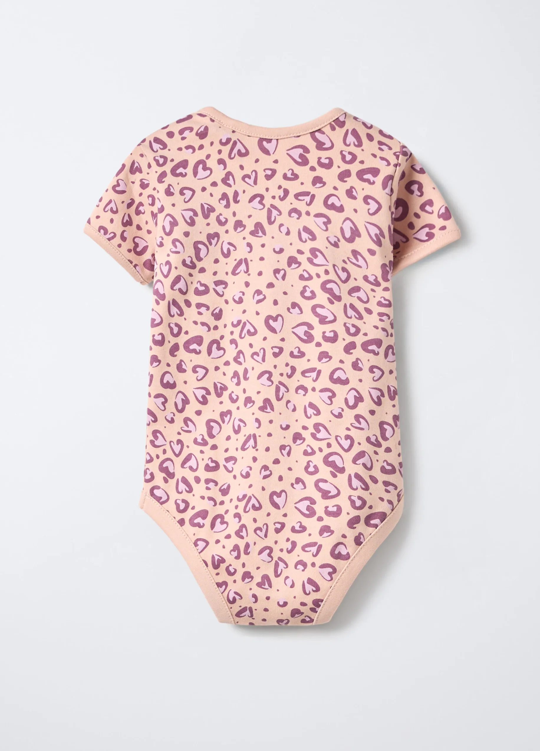Body in interlock di puro cotone neonata
