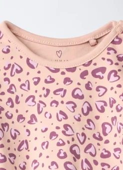 Body in interlock di puro cotone neonata