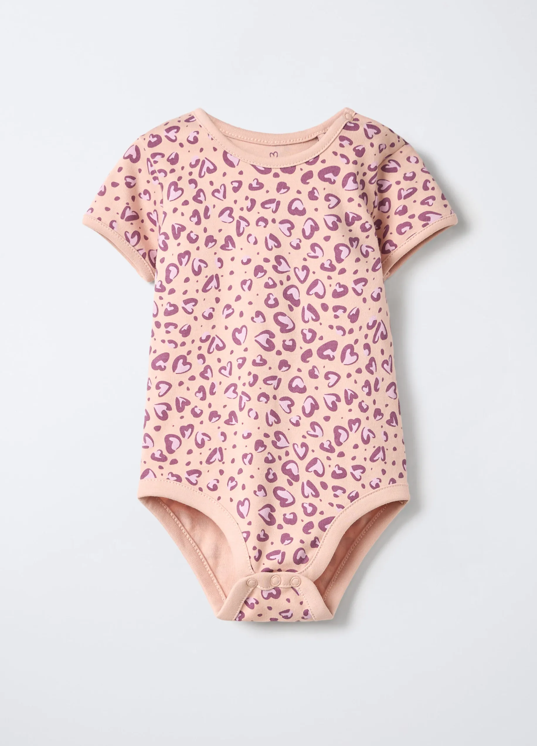 Body in interlock di puro cotone neonata