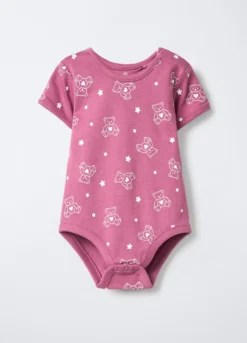 Body in interlock di puro cotone neonata