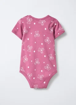 Body in interlock di puro cotone neonata