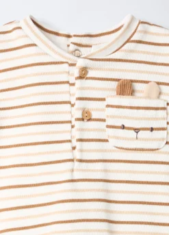Body in puro cotone con t-shirt neonato