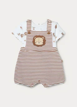 Body-salopette in cotone stretch neonato