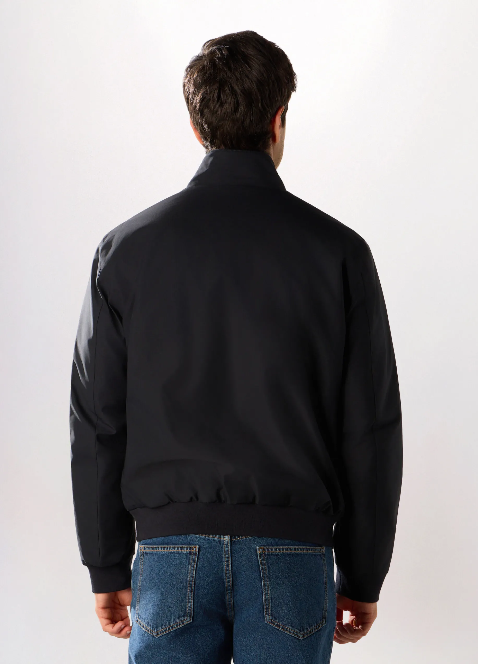 Bomber con zip uomo