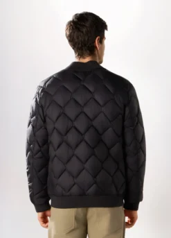 Bomber imbottito con zip uomo