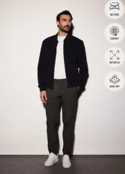 Bomber in tessuto tecnico uomo
