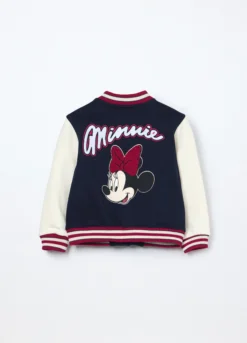 Bomber varsity in felpa misto cotone neonata