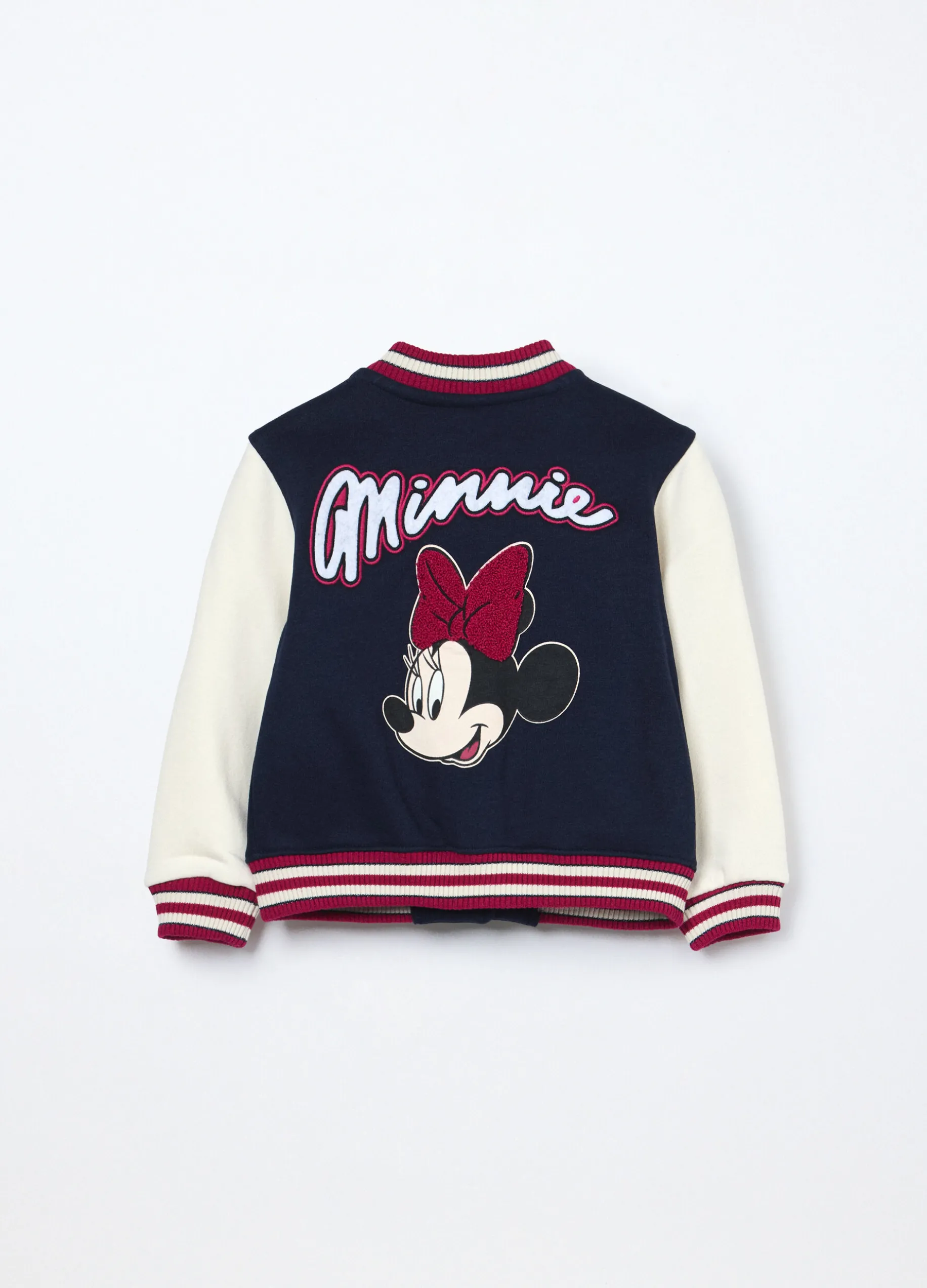 Bomber varsity in felpa misto cotone neonata