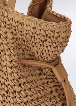Borsa a spalla in carta tessile donna