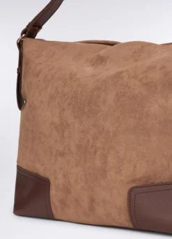 Borsa a tracolla scamosciata donna