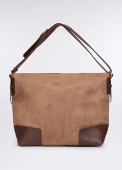 Borsa a tracolla scamosciata donna