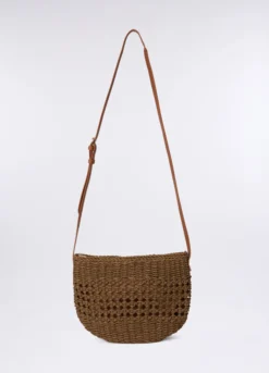 Borsa crochet a tracolla donna