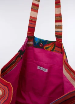 Borsa da spiaggia multicolor donna