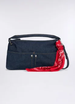 Borsa in denim misto cotone donna