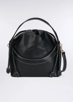 Borsa in eco pelle a secchiello donna