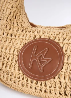 Borsa in paglia crochet donna