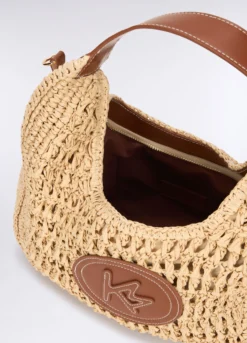 Borsa in paglia crochet donna