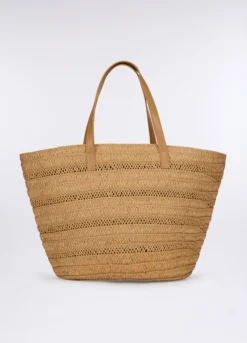 Borsa in paglia operata donna