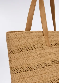Borsa in paglia operata donna