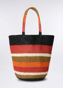 Borsa mare in carta tessile foderata donna