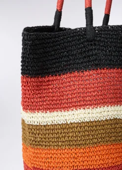Borsa mare in carta tessile foderata donna