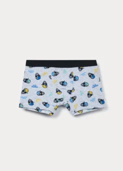 Boxer con stampa in cotone stretch ragazzo