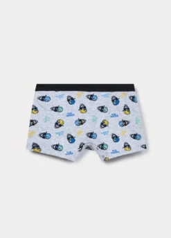 Boxer con stampa in cotone stretch ragazzo