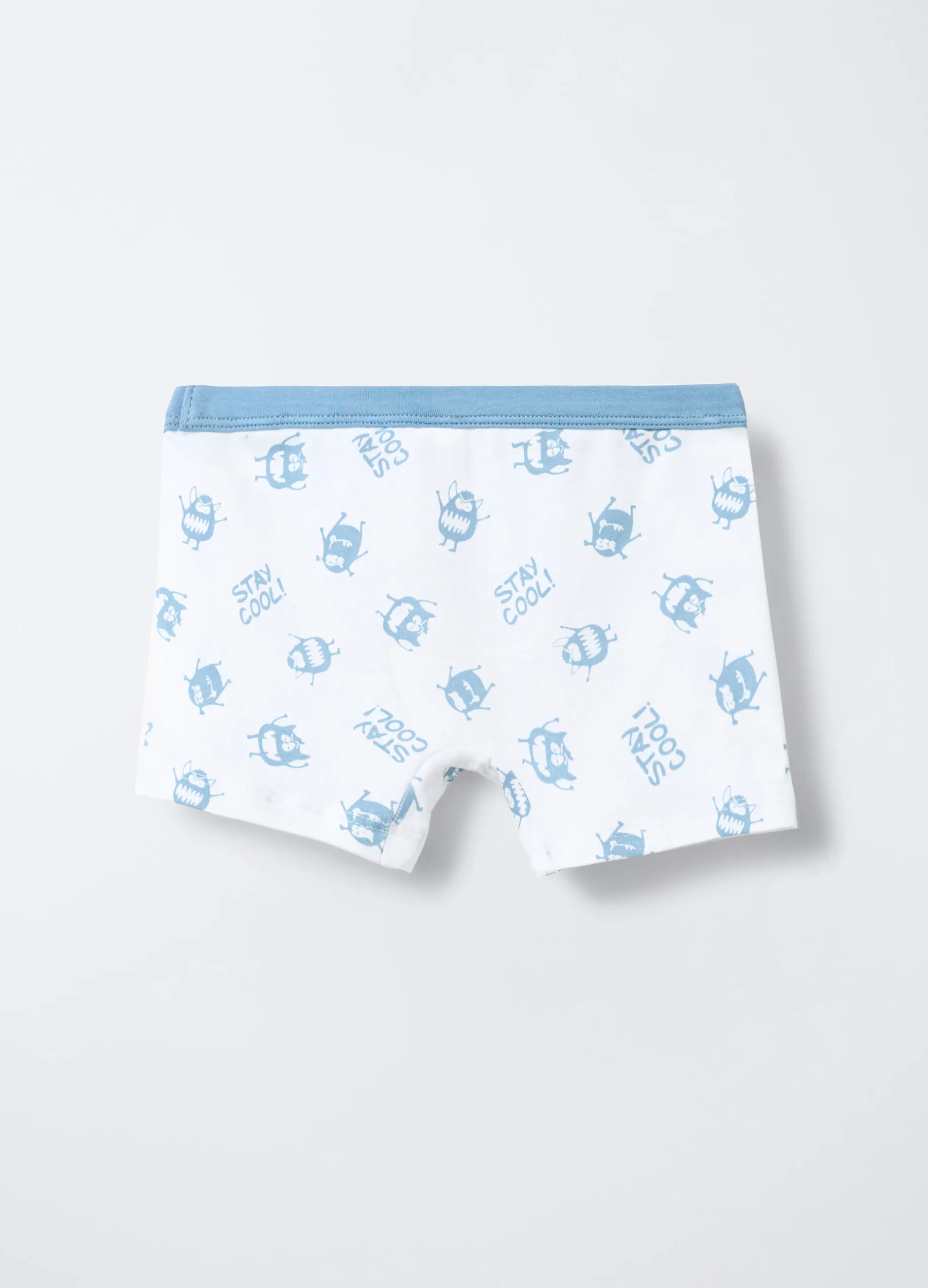 Boxer in jersey di cotone stretch bambino