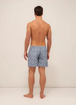 Boxer mare con stampa a fantasia uomo