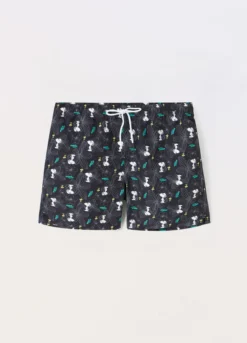 Boxer mare con stampa Snoopy a fantasia uomo
