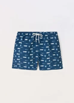 Boxer mare con stampa Snoopy uomo