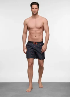 Boxer mare con stampa uomo