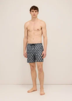 Boxer mare con stampa uomo