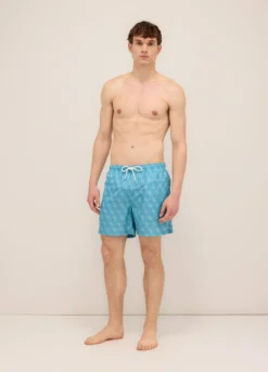 Boxer mare con stampa uomo