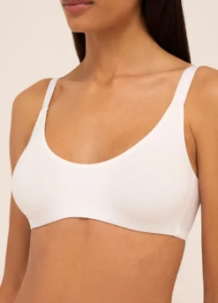 Bralette in jersey di cotone stretch donna