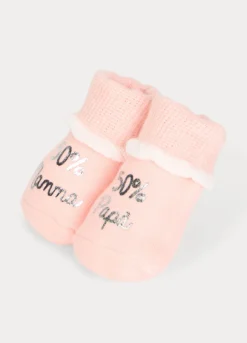 Calze corte in cotone terry stretch neonata