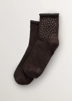 Calze corte in misto cotone stretch donna