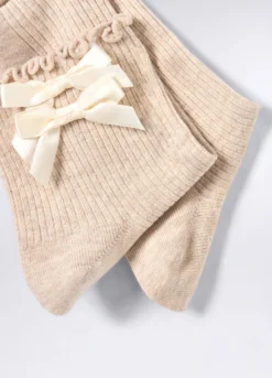 Calze in costina di cotone stretch donna